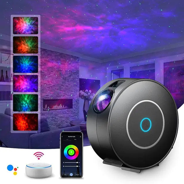 Projecteur Galaxy intelligent : ciel étoilé coloré