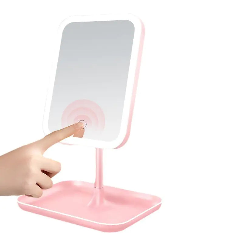 Miroir de maquillage à LED portable intelligent avec lumière