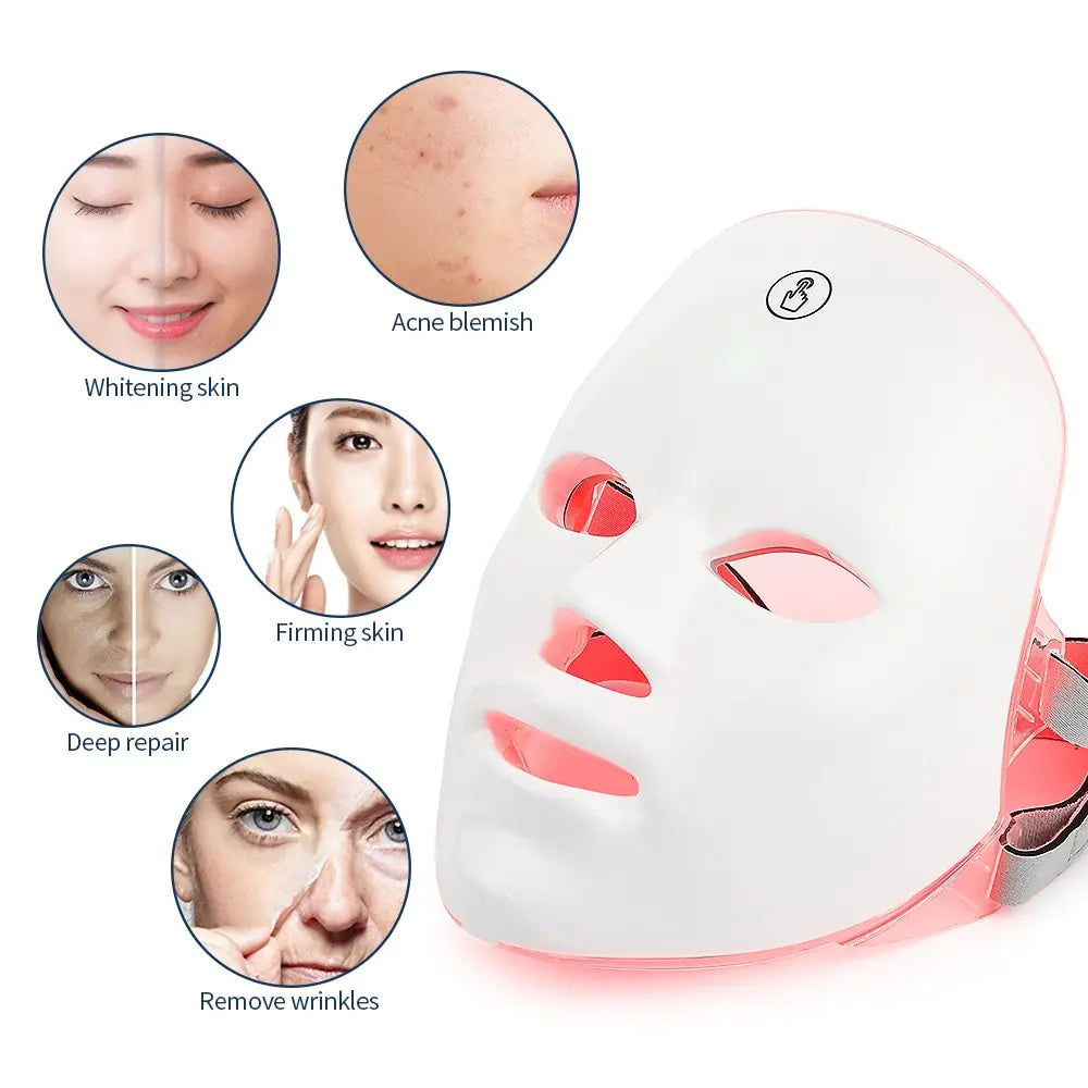 Masque facial LED à chargement USB